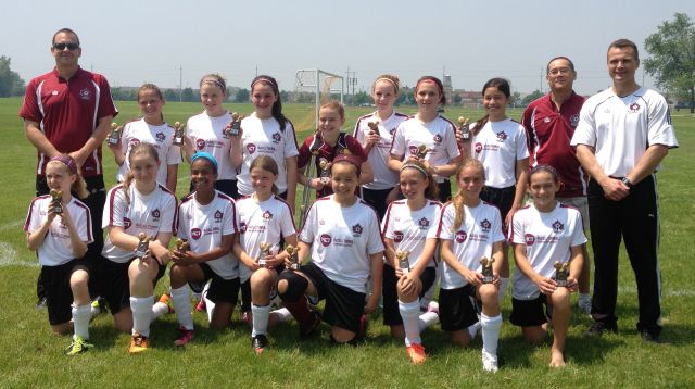 U12 Girls Maroon won silver at Whitby Iroquois Cup