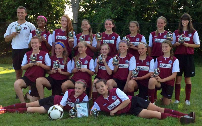PCSA U13 Girls win CESL League and Cup double
