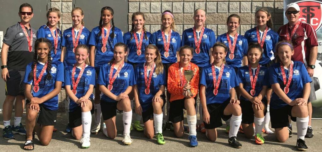 U14 Girls Win Gold at St. Thomas Soccerfest Tournament