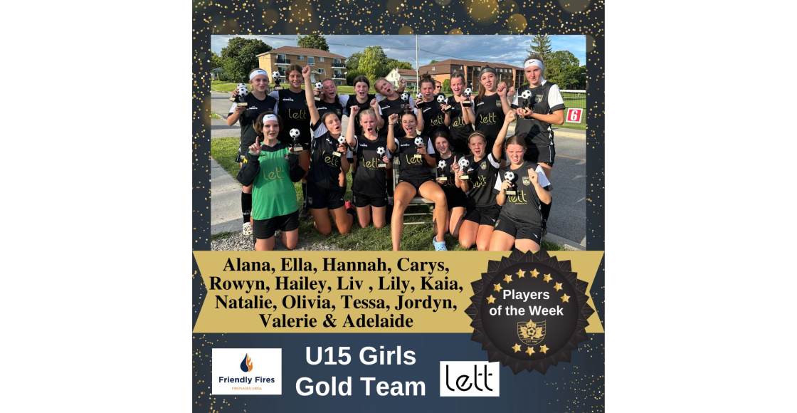 2023 08 28 Potw U15girls Gold