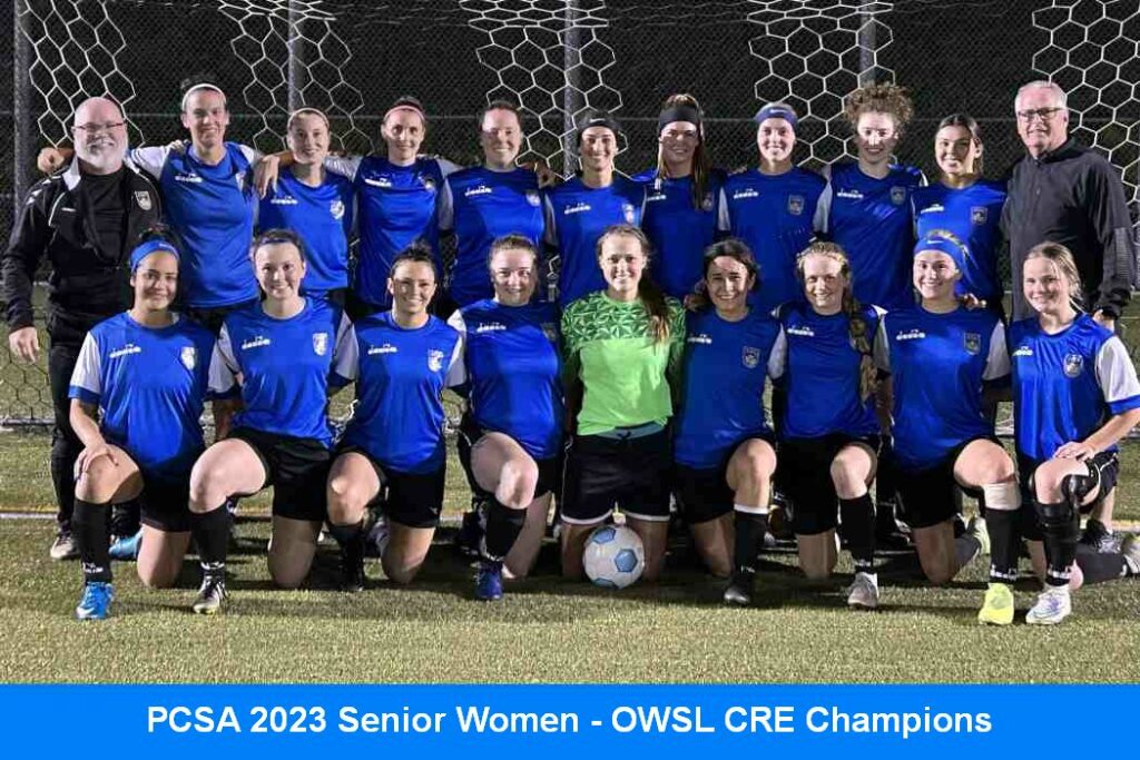 PCSA 2023 Senior Women - OWSL CRE Champions