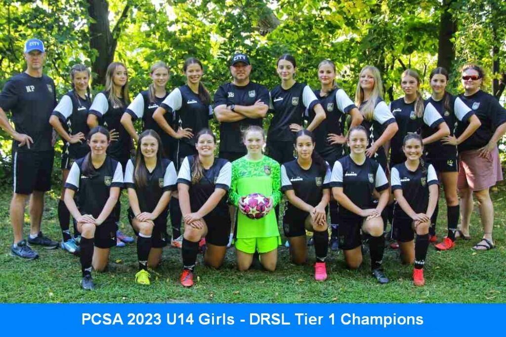 PCSA 2023 U14 Girls - DRSL Tier 1 Champions