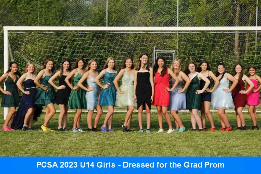 PCSA 2023 U14 Girls - Dressed for the Grad Prom