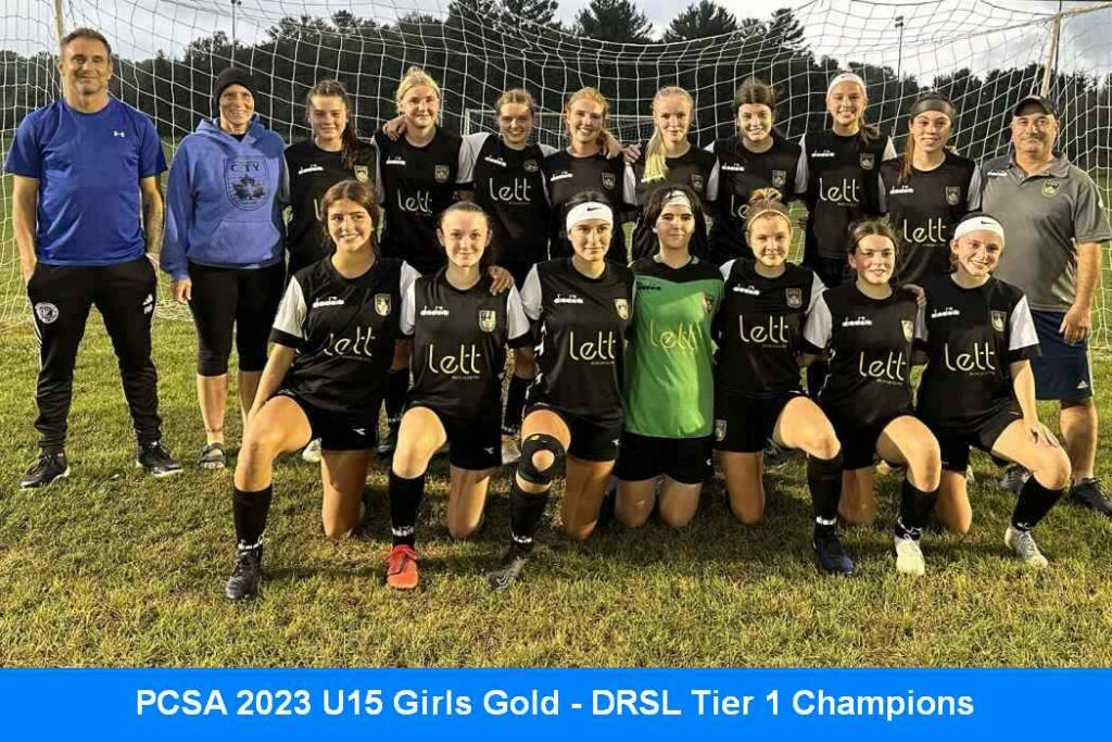 PCSA 2023 U15 Girls Gold - DRSL Tier 1 Champions