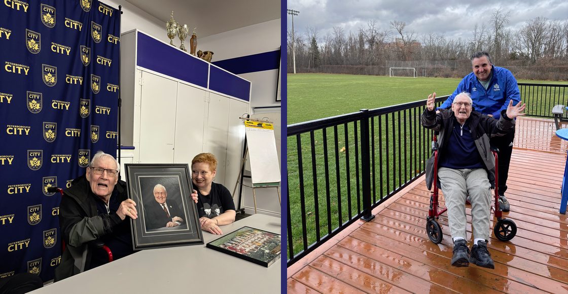 CoachmMarv Buchan visit to Eastgate